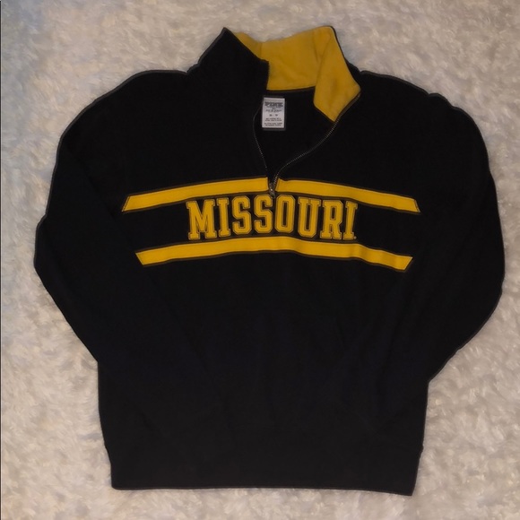 PINK Victoria's Secret Tops - VS PINK Mizzou Quarter Zip SZ XS